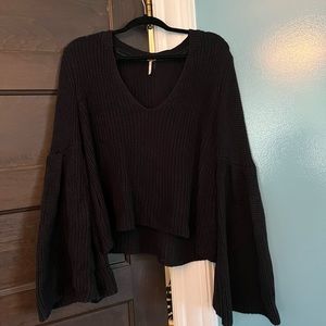 Free People flared sleeve sweater